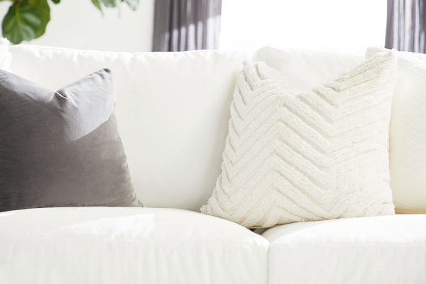 Essentials For Living Manhattan 85” Wood Trim Sofa