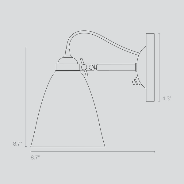 Original BTC Hector 30 Wall Light - SALE