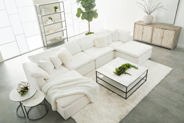 Essentials For Living Sky Modular Ottoman