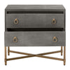 Essentials For Living Strand Shagreen 2-Drawer Nightstand