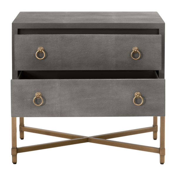Essentials For Living Strand Shagreen 2-Drawer Nightstand