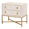 Essentials For Living Strand Shagreen 2-Drawer Nightstand