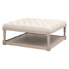 Essentials For Living Townsend Tufted Upholstered Coffee Table