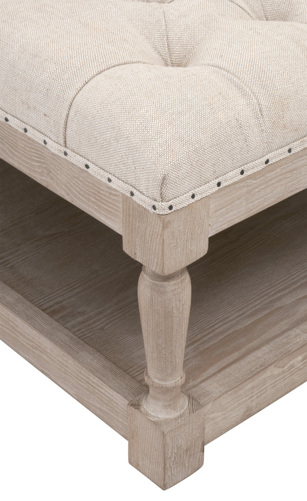 Essentials For Living Townsend Tufted Upholstered Coffee Table