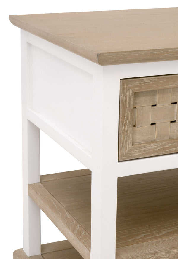 Essentials For Living Weave 1-Drawer Side Table