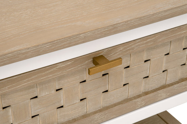 Essentials For Living Weave 1-Drawer Side Table