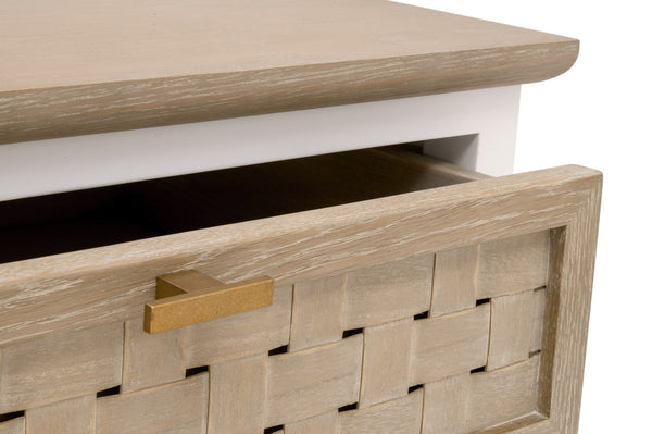 Essentials For Living Weave 1-Drawer Side Table