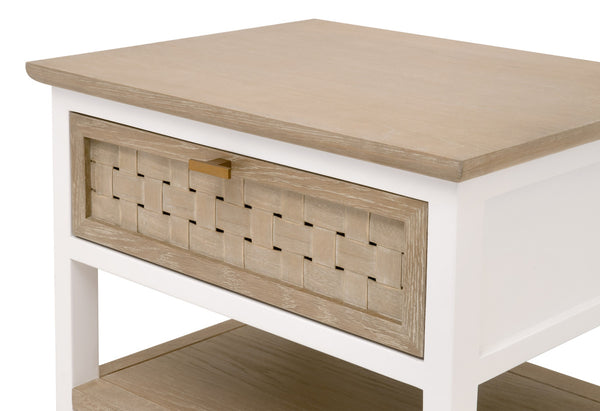 Essentials For Living Weave 1-Drawer Side Table