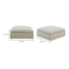 Moe's Clay Ottoman