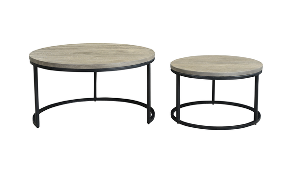 Moe's Drey Round Nesting Coffee Tables - Set of 2