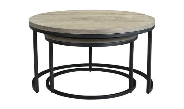 Moe's Drey Round Nesting Coffee Tables - Set of 2