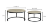 Moe's Drey Round Nesting Coffee Tables - Set of 2