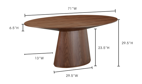 Moe's Otago Dining Table - Oval