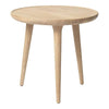 Mater Accent Side Table Medium Oak - White Matt Lacquered 