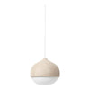 Mater Terho Pendant Medium Matt Lacquered White Opal