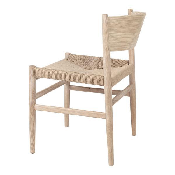 Mater Nestor Dining Chair Black Stained Beech / Black Paper Cord Seat 