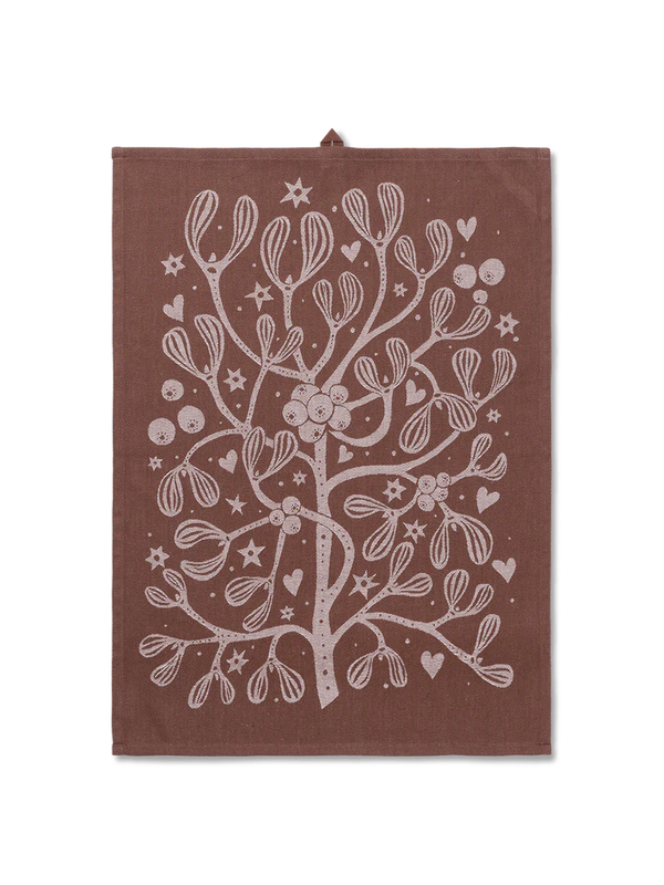 Ferm Living Mistletoe Tea Towel
