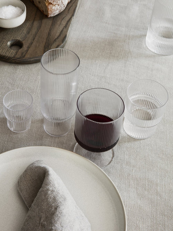 Ferm Living Small Ripple Glass - Set of 4