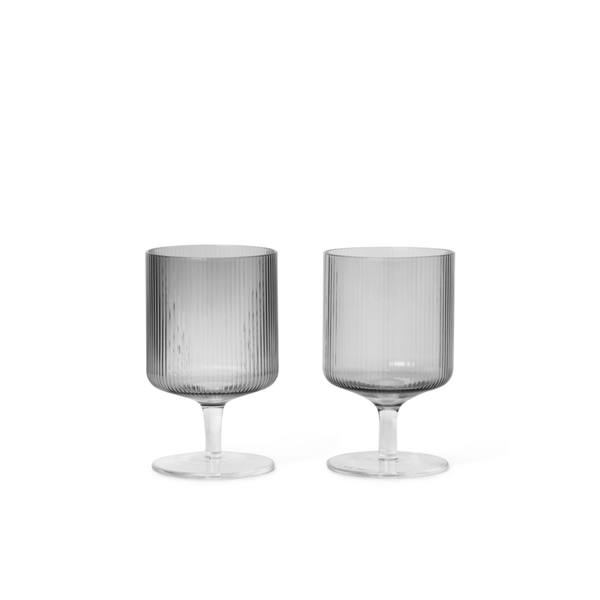 Ferm Living Ripple Wine Glasses - Set of 2