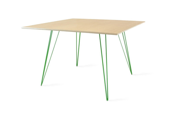 Tronk Williams Dining Table - Square Small Maple Blood Red