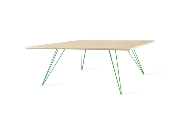 Tronk Williams Coffee Table - Square Small Maple Blood Red