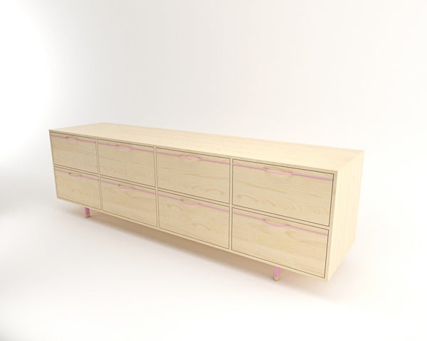 Tronk Chapman Long Dresser Walnut Black 