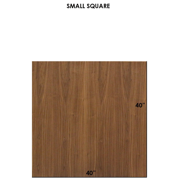 Tronk Clarke Dining Table - Square Small Walnut Black
