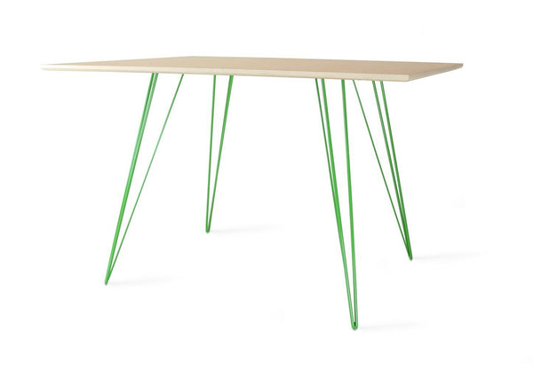 Tronk Williams Dining Table - Rectangular Small Maple Blood Red