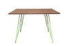 Tronk Williams Dining Table - Square Large Walnut Green
