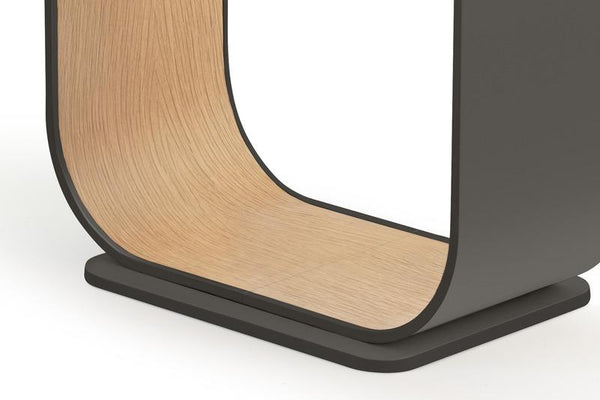 Pablo Contour Floor Lamp White & White Oak 