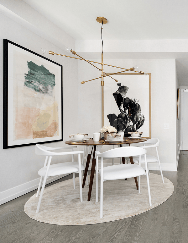 Tronk Clarke Dining Table - Circular Small Walnut Black
