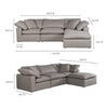 Moe's Terra Condo Lounge Modular Sectional