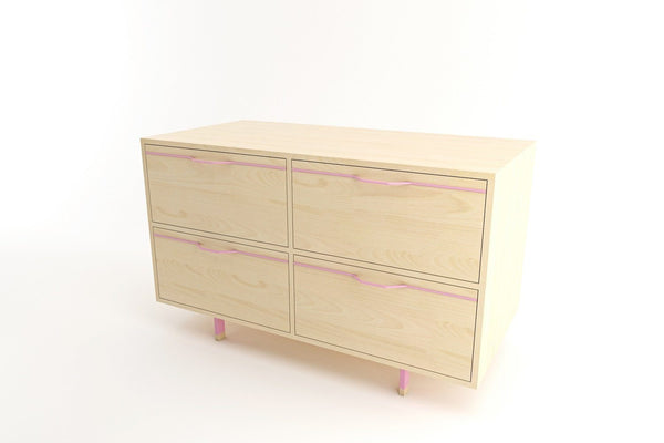 Tronk Chapman Small Storage Dresser Walnut Black 