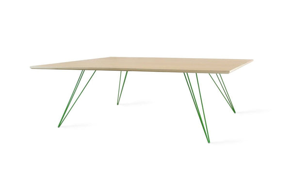 Tronk Williams Coffee Table - Rectangular Thin Maple Blood Red