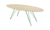 Tronk Williams Coffee Table - Oval Thin Maple Green