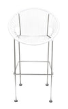 Innit Puerto Counter Height Stool - Chrome Frame