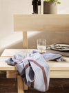 Ferm Living Hale Tea Towel - Faded Blue & Burgundy