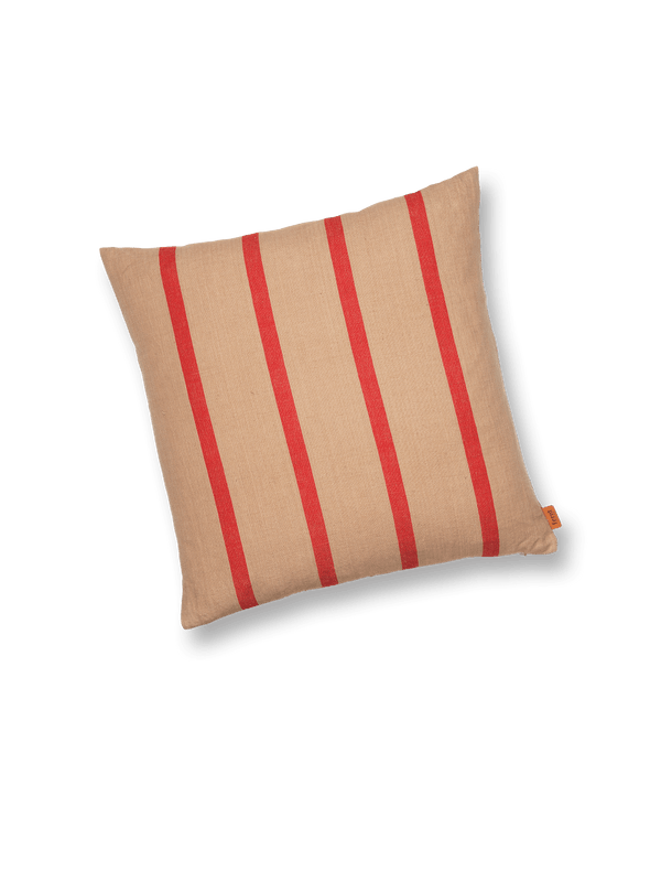 Ferm Living Grand Cushion - Camel & Red