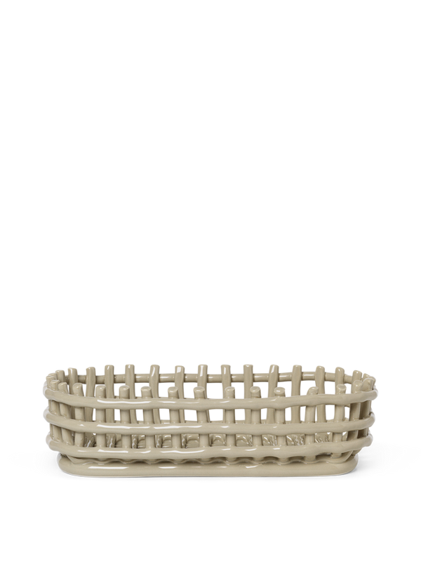 Ferm Living Ceramic Basket - Oval
