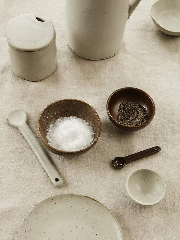 Ferm Living Flow Jam Jar with Spoon Black 