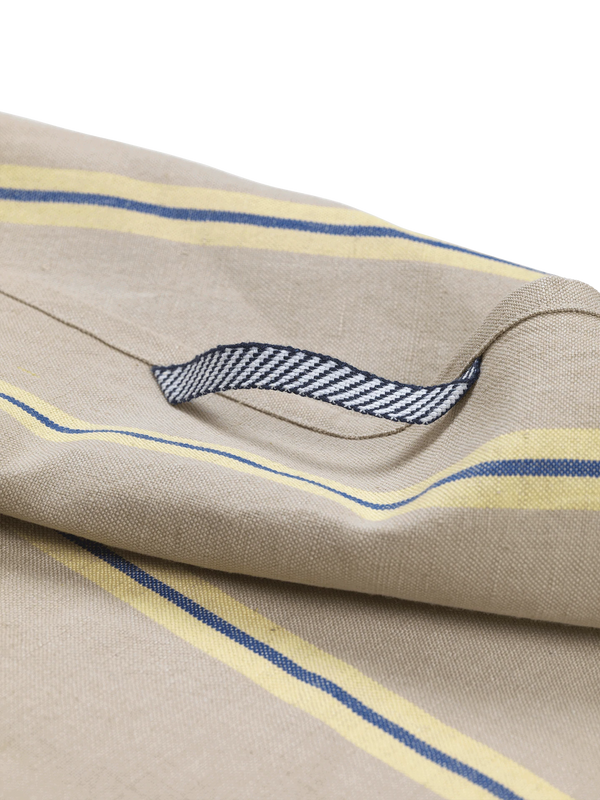 Ferm Living Hale Tea Towel - Oyster, Lemon & Bright Blue