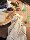 Ferm Living Hale Tea Towel - Oyster, Lemon & Bright Blue