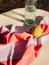 Ferm Living Hale Tea Towel -  Red & Lilac