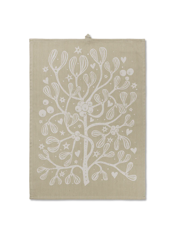 Ferm Living Mistletoe Tea Towel