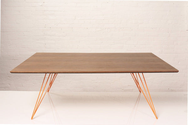 Tronk Williams Coffee Table - Rectangular Thin Maple Blood Red