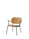 Menu Co Lounge Chair Moss Textile Back & Seat / Natural Oak Arms 