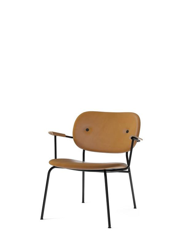 Menu Co Lounge Chair Cognac Dakar Leather Back & Seat / Natural Oak Arms 