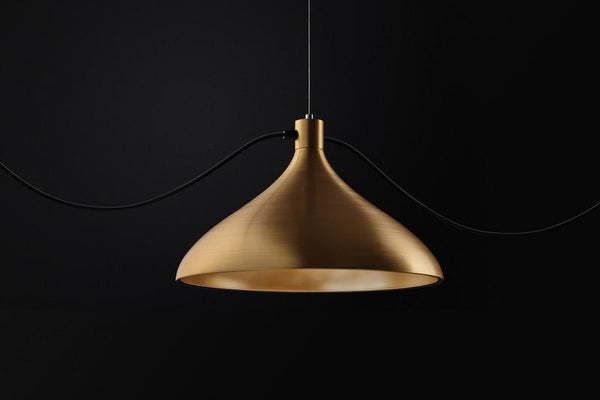 Pablo Swell String Linear Pendant Black / Brass 