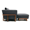 ARTLESS LRG Sofa & Ottoman w/ Walnut Base 