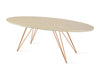 Tronk Williams Coffee Table - Oval Thin Maple Orange